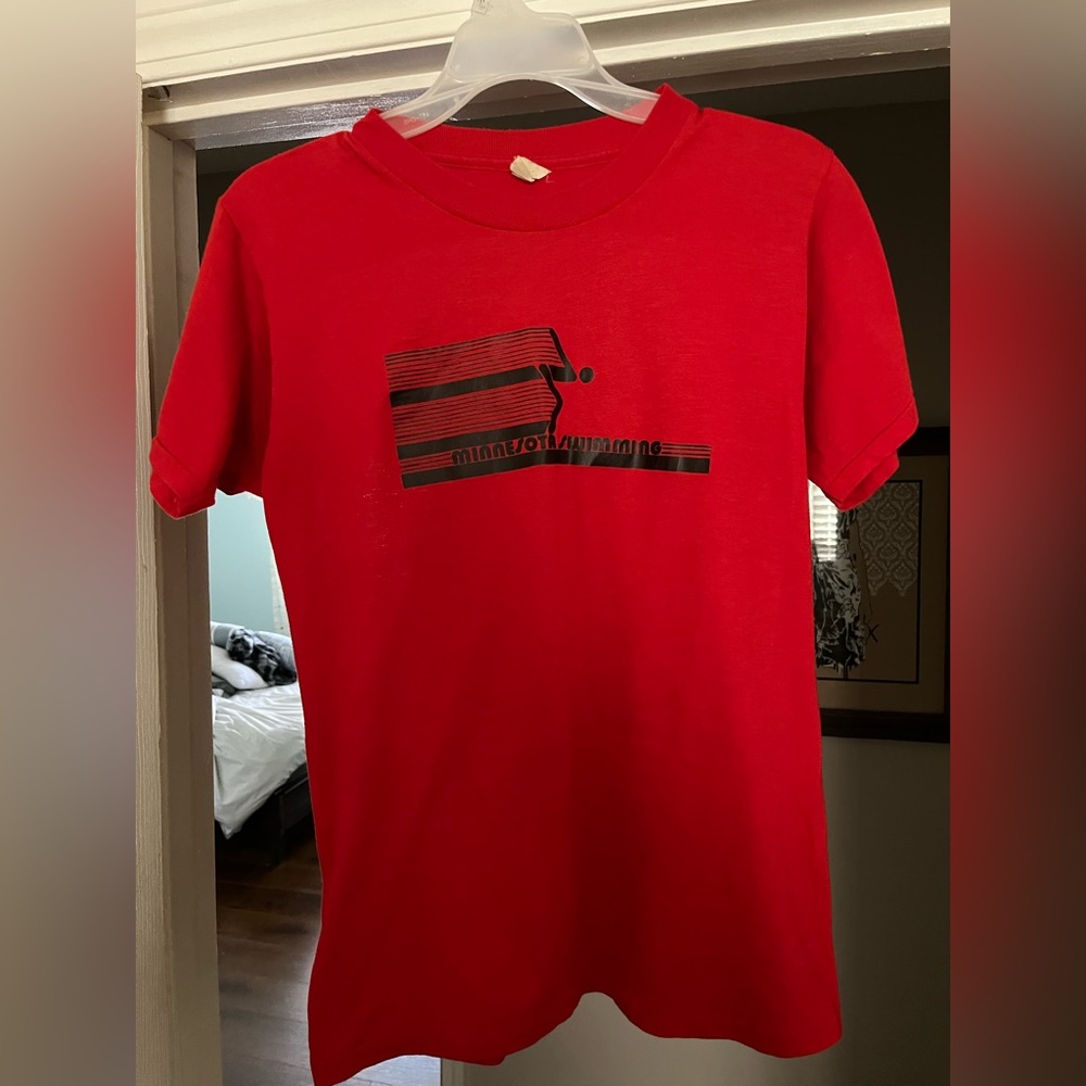 Vintage Tee. 50/50. Minnesota Swimming.